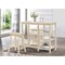 ACME Spacious Counter Height Set, Off White, 3 Piece Pack- Saltoro Sherpi